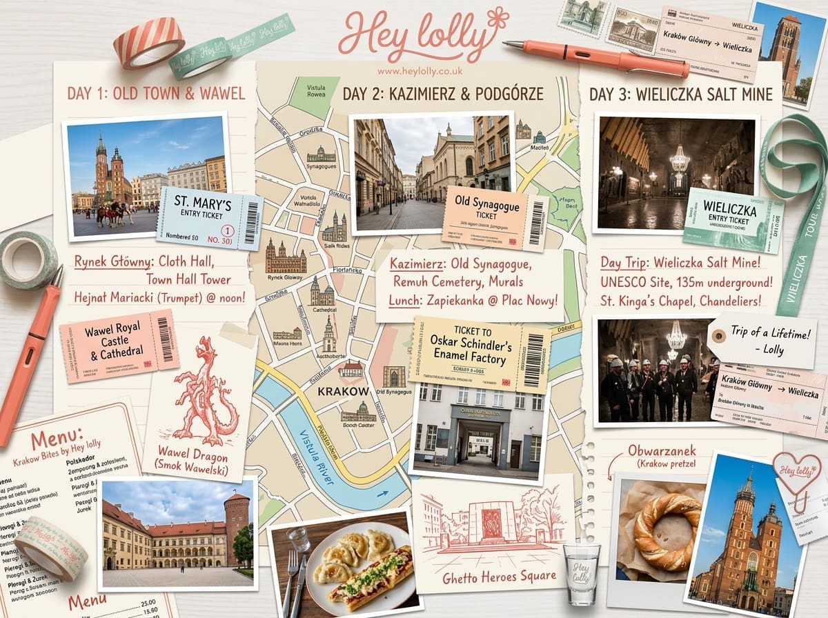 Krakow travel guide three day itinerary with Old Town and Kazimierz