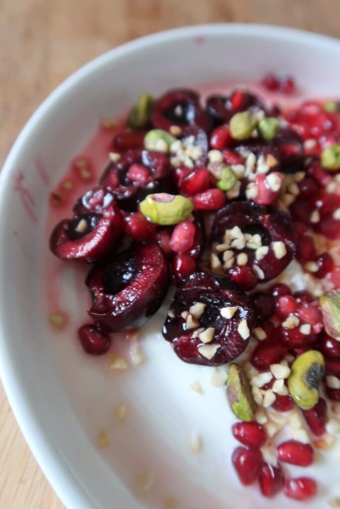 august seasonal produce cherries