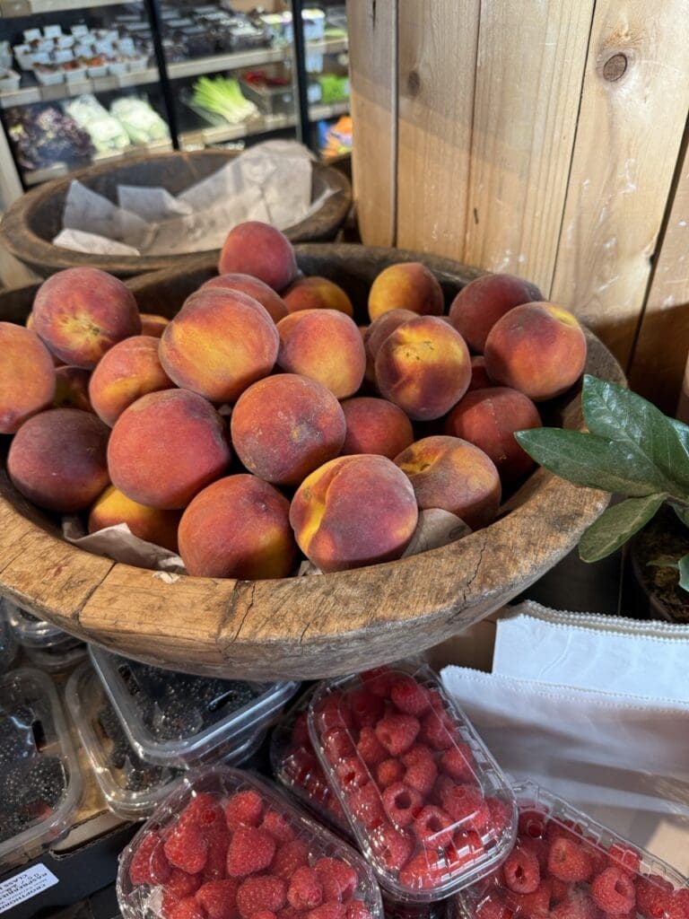 august seasonal produce peaches