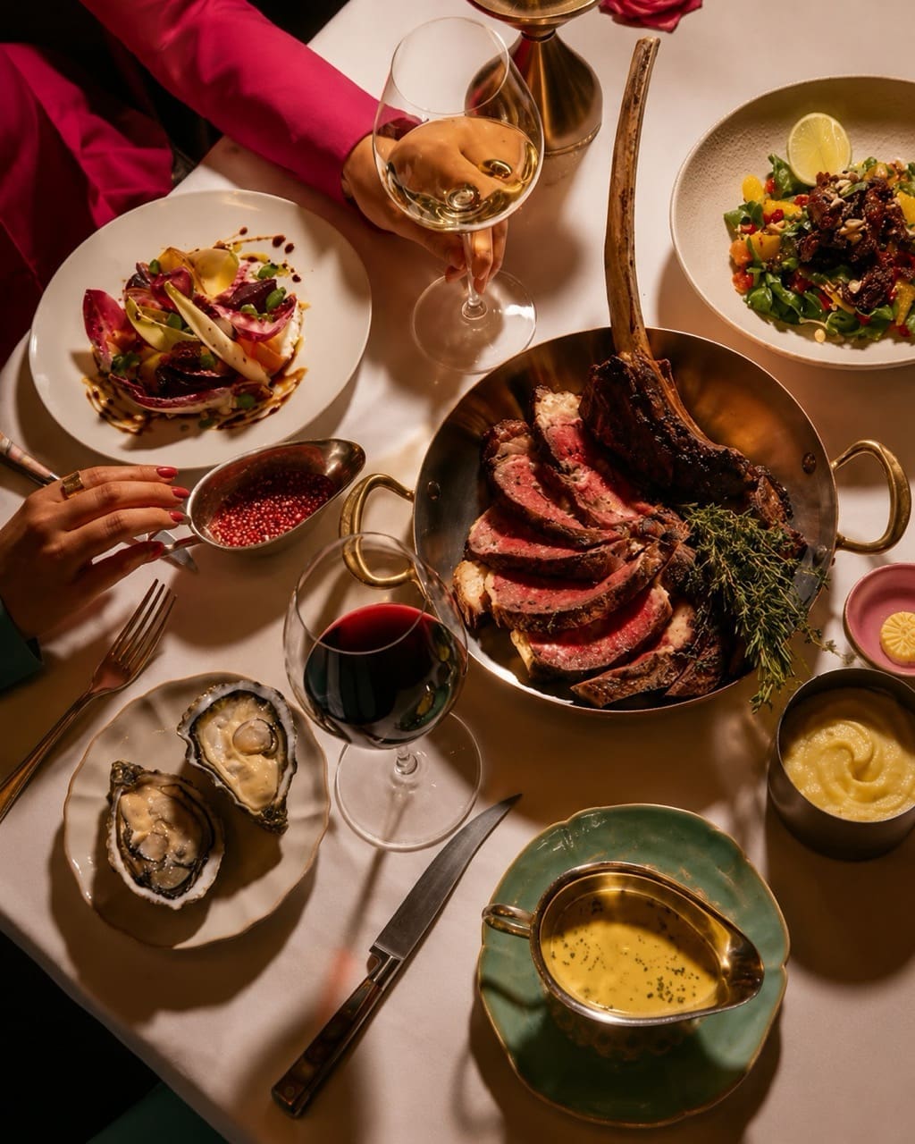 The Dorchester dining room for a luxury foodie stay in London